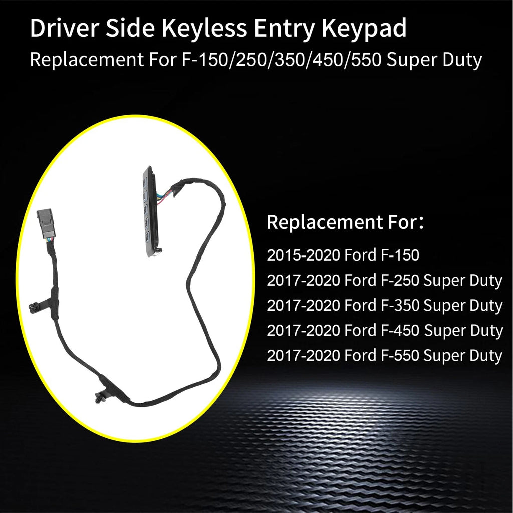 Keyless Entry Keypad for Ford F150 F250 F350 F450 F550 (2015–2020) FL3Z-14A626-AD