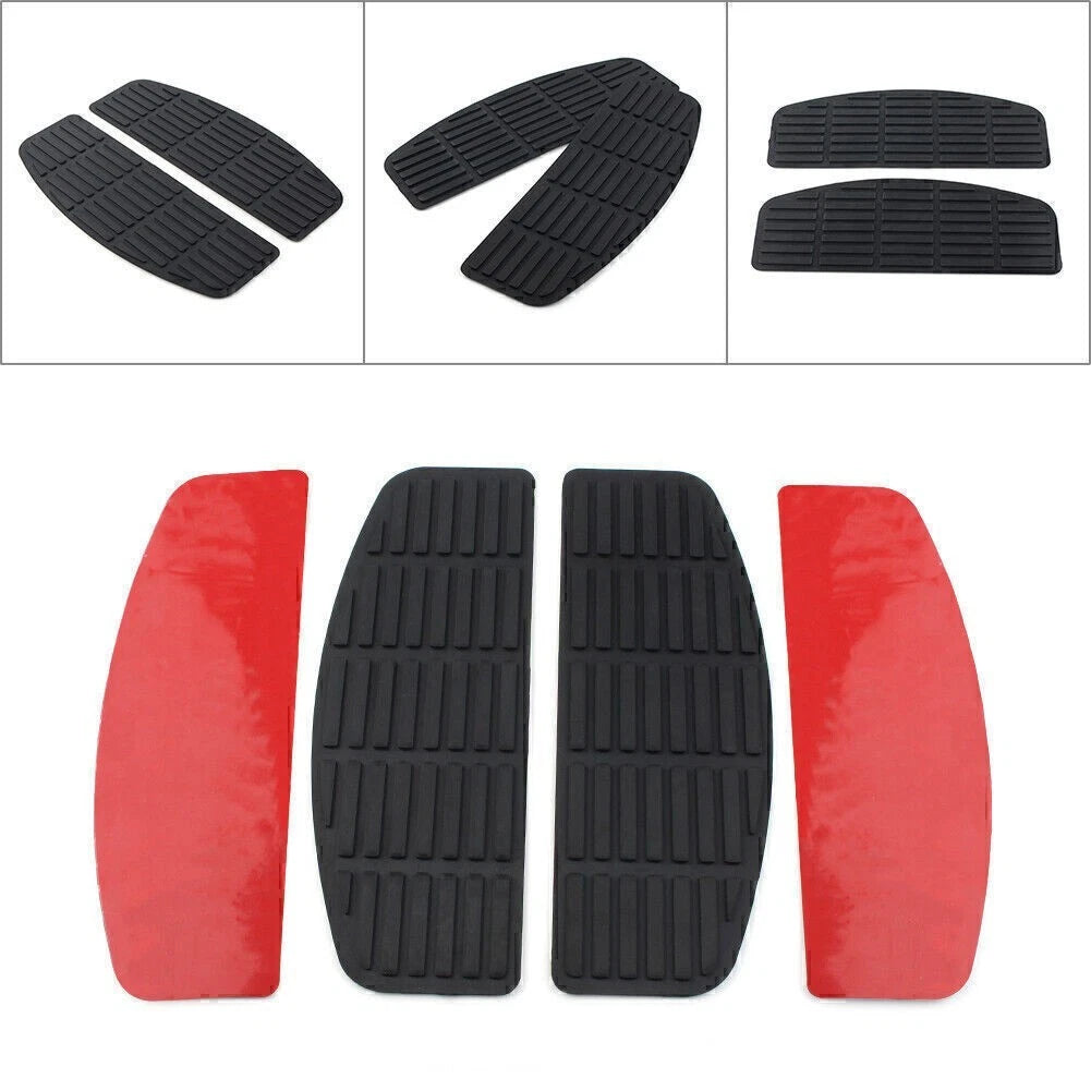 Pair Driver Floorboard Foot Pegs Black Non-Slip for Harley Touring