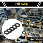 Set of 5 Oil Seal Rotary Shaft Seal NBR Rubber 35x62x8mm