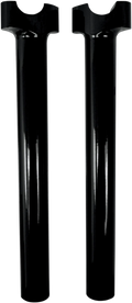 12" Black Billet Aluminum Handlebar Risers for Harley Davidson