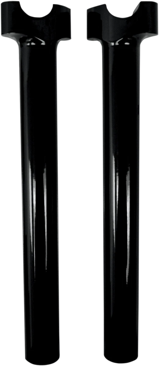 12" Black Billet Aluminum Handlebar Risers for Harley Davidson
