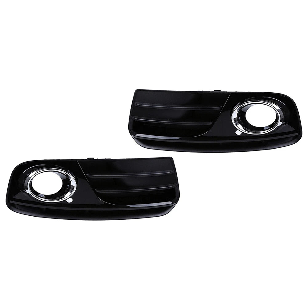 1 Pair ABS Front Bumper Fog Light Grille Cover Trim for Audi Q5 (2013–2017)