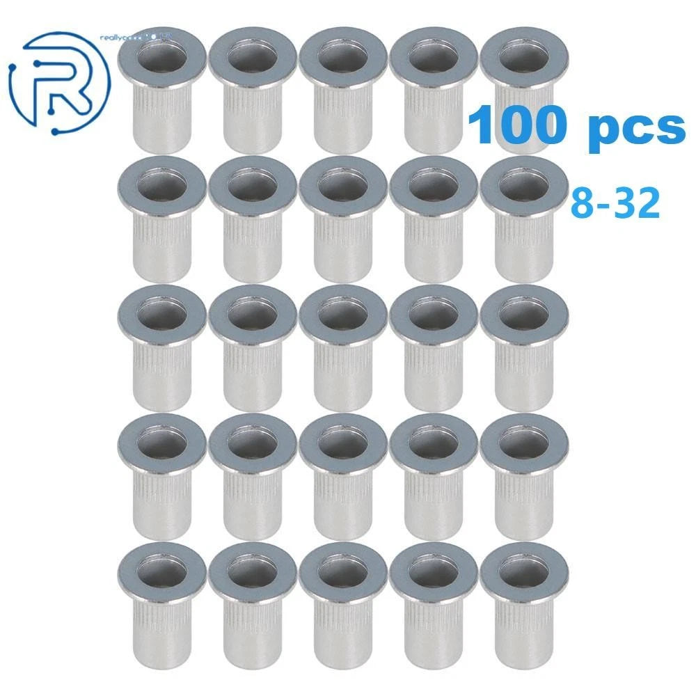 Set of 100 Aluminum Nutserts for Universal Applications