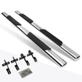 Set of 2 Oval 5" Side Step Nerf Bars for Ford F150 SuperCrew (2004–2008) Chrome