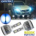 8000K Ice Blue LED Headlight Bulbs for Ford F-150 (2015–2020)