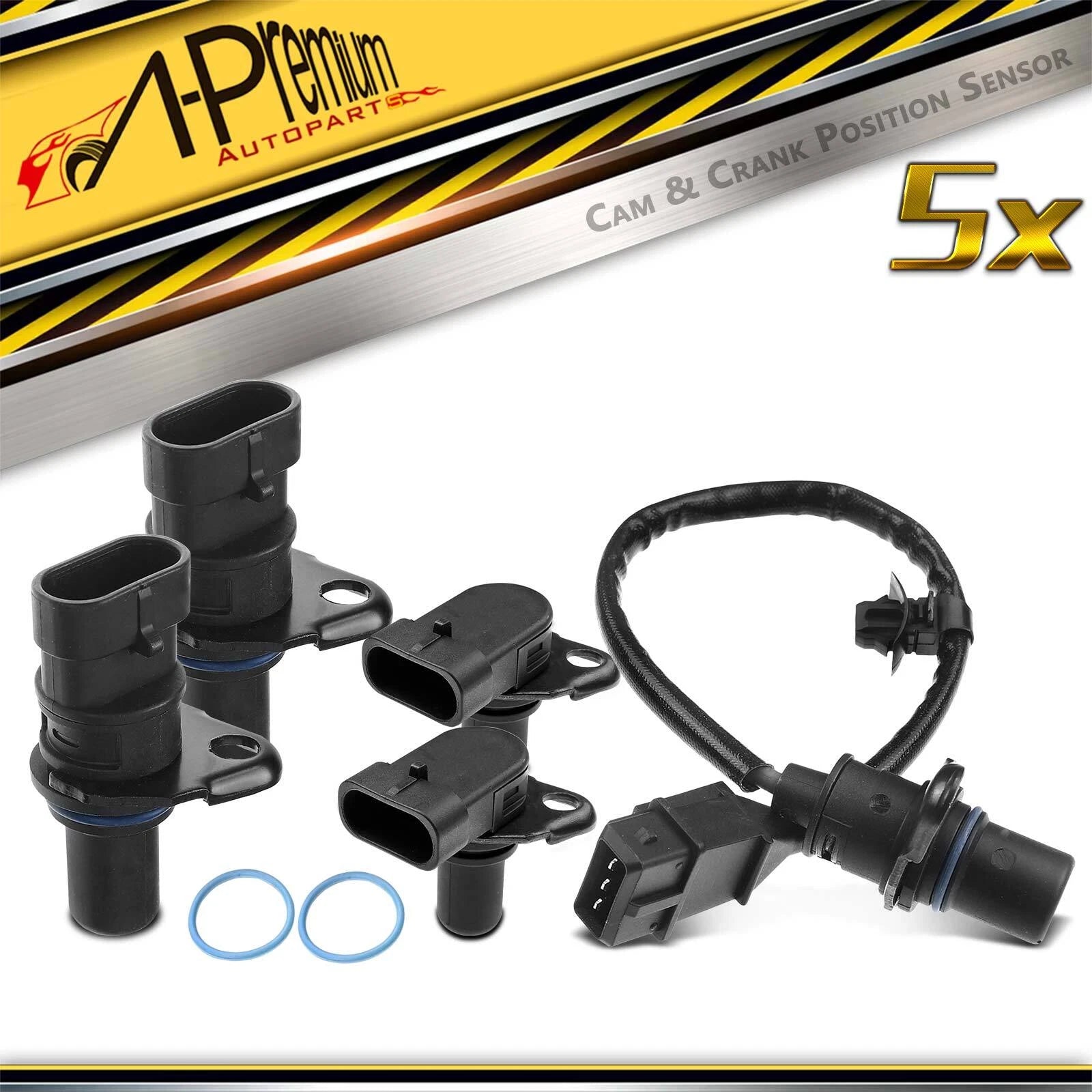 Set of 4 Camshaft & Crankshaft Position Sensors for Hyundai Santa Fe