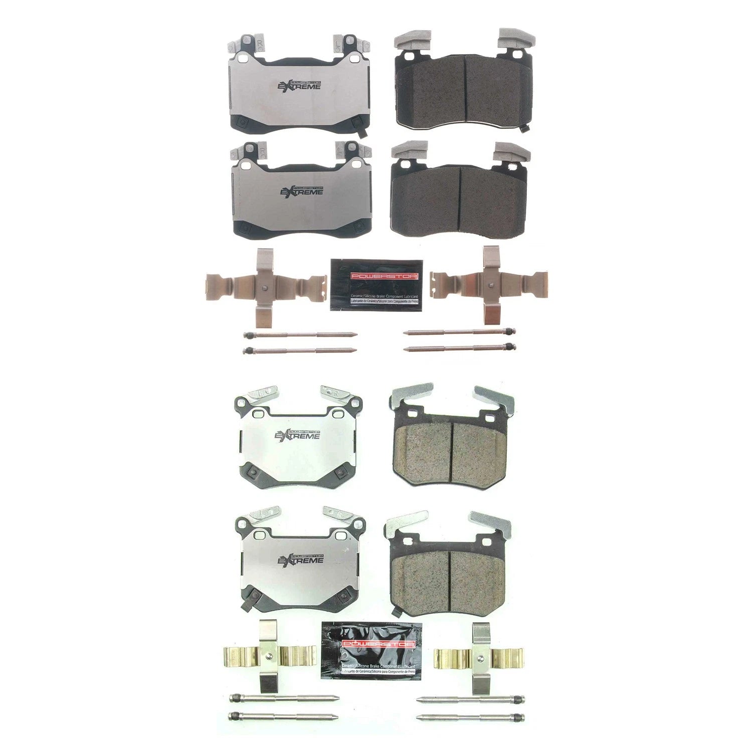 PowerStop Z26 Carbon-Fiber Ceramic Brake Pad Kit for Genesis G70 (2019–2023)