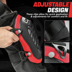 Pair Hard Shell Knee Pads with Adjustment Straps for Work Protection