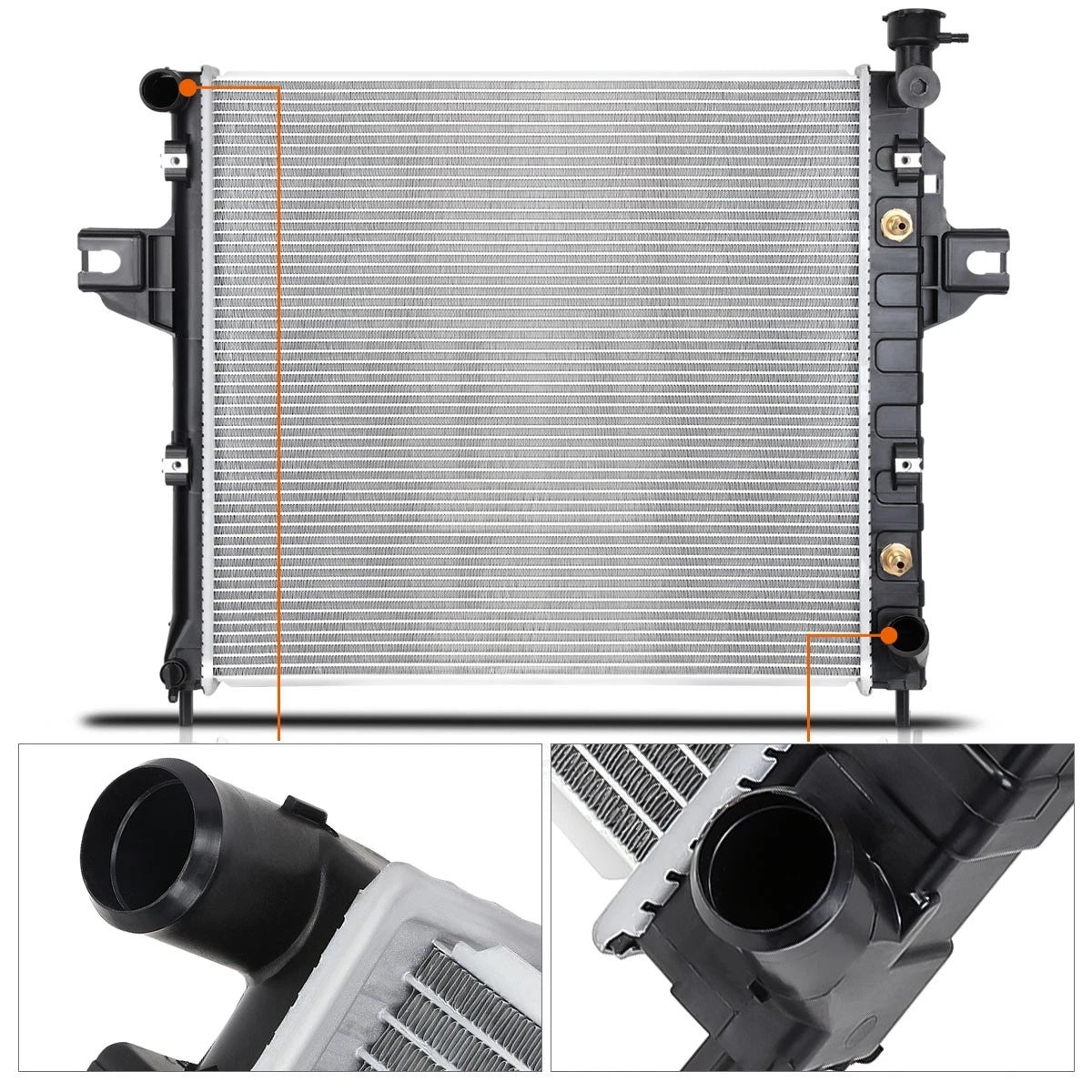 OE Aluminum Core Radiator for Jeep Grand Cherokee 4.7 AT (1999–2000) DPI-2263