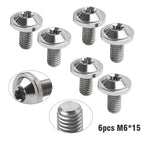6 x M6x15mm Alloy Torx Head Screws for Titan Motorcycle Bike