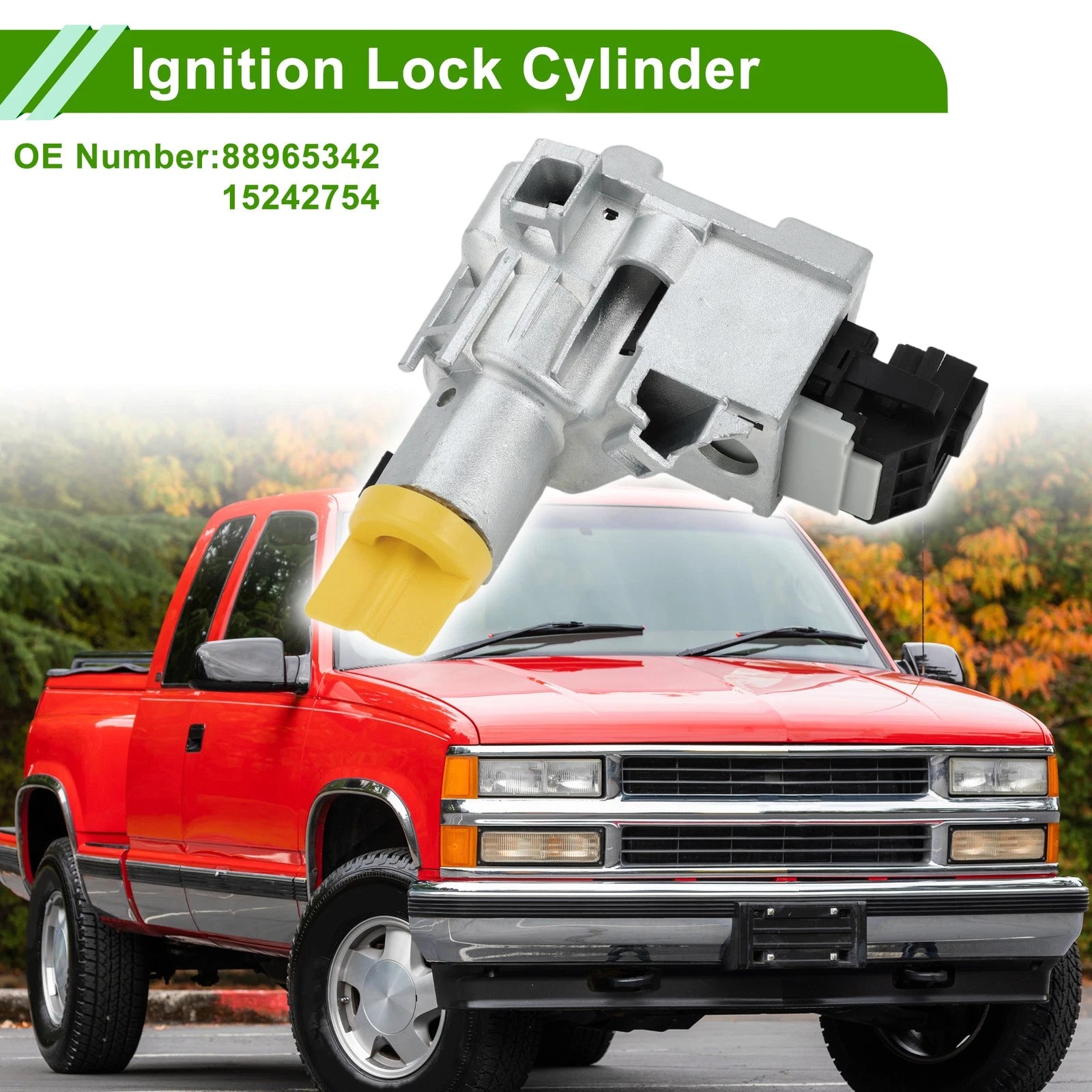 Ignition Lock Cylinder Assembly for Chevrolet Silverado 1500 (2003–2006) 88965342
