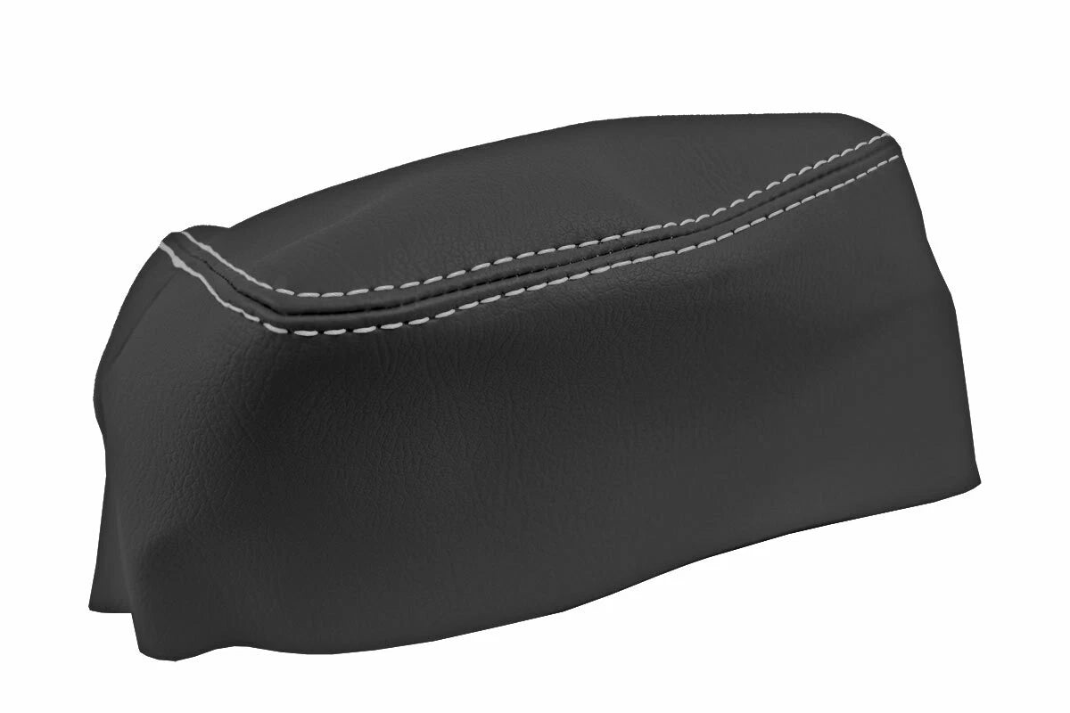 Leather Console Lid Cover for Subaru BRZ Scion GRS Toyota (2013–2020) White Stitch