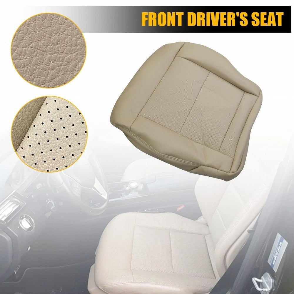 Driver Side Bottom Leather Seat Cover Tan for Mercedes Benz E350 E550 (2010–2014)