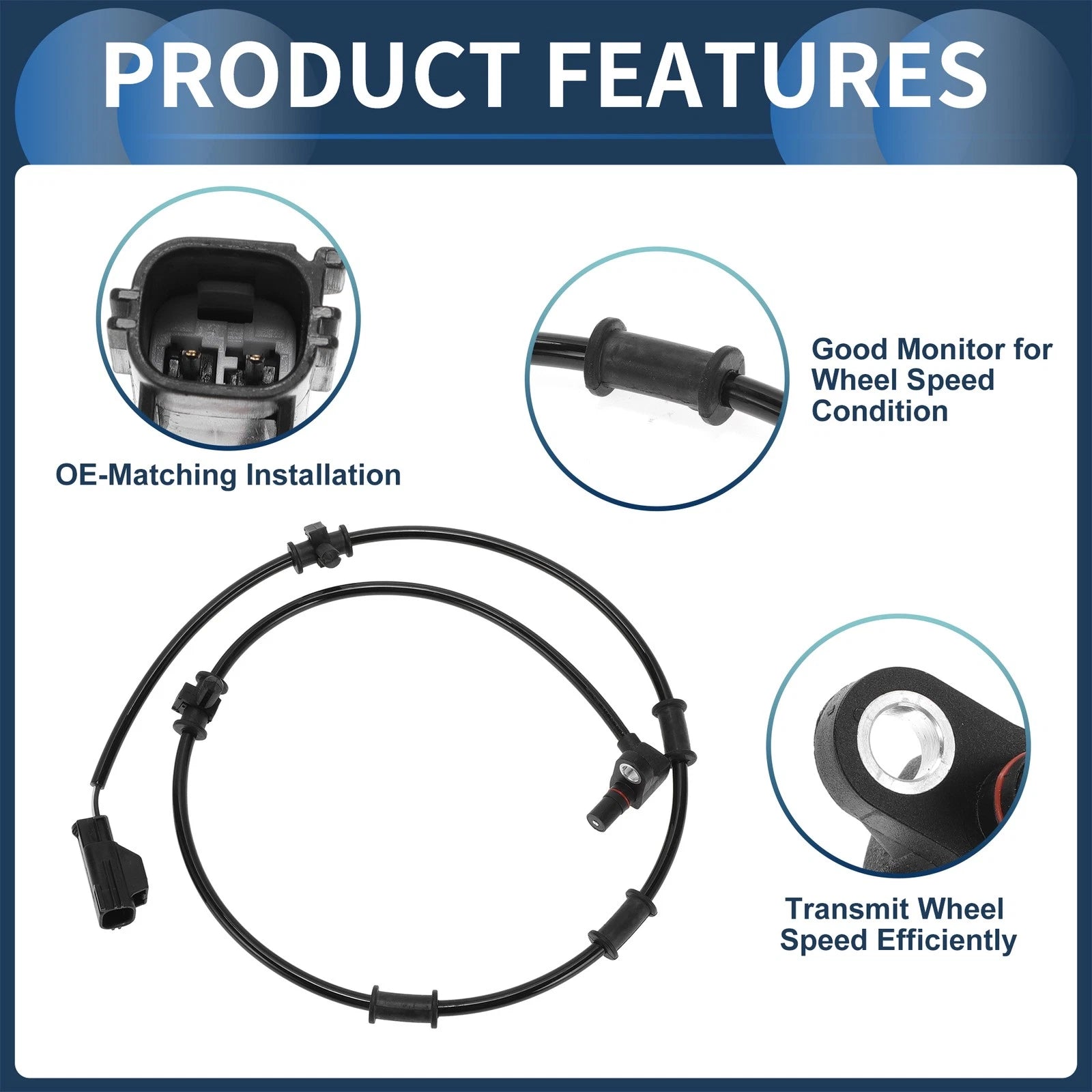 ABS Wheel Speed Sensor No. 5093834AA for Dodge Ram 2500 