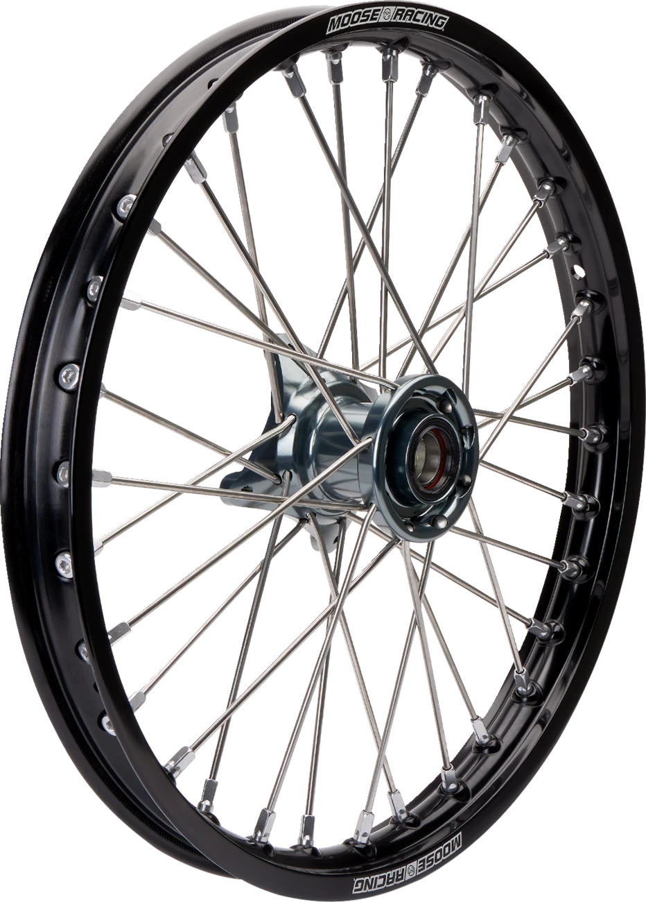 Complete Wheel Assembly for Moose Offroad SX-1 (Front) - Black/Gray