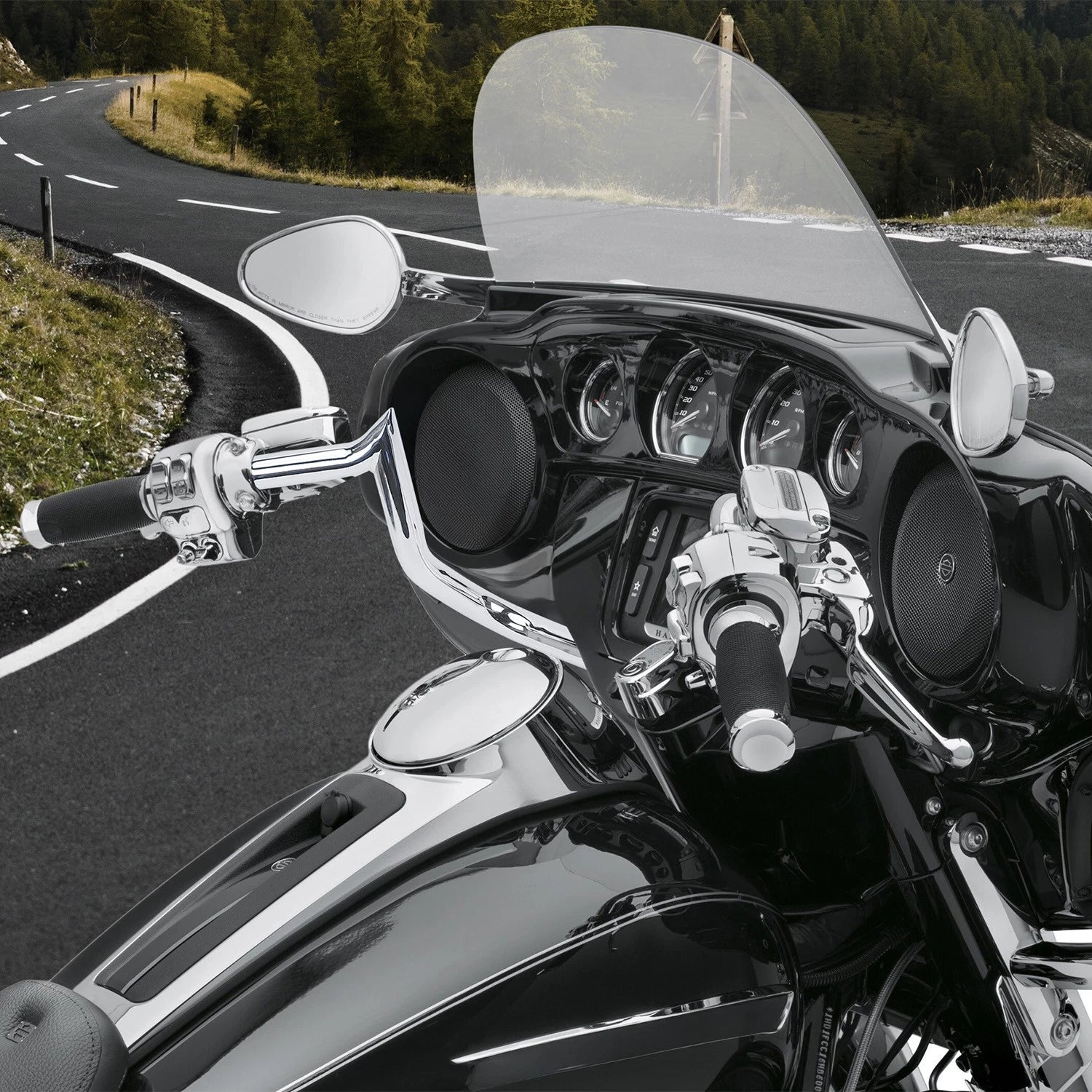 10" Pre-wired Bagger Handlebar for Harley Electra Glide Ultra Classic (2014–2019)