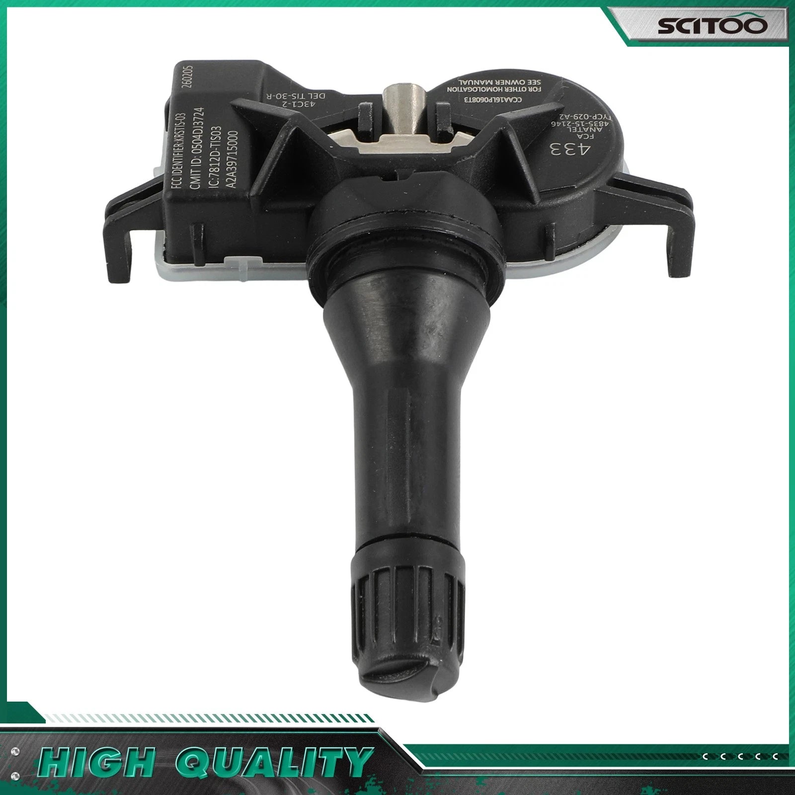 TPMS Tire Pressure Sensors Set of 4 for Dodge Jeep Chrysler (68313387AB, 68105280AE)