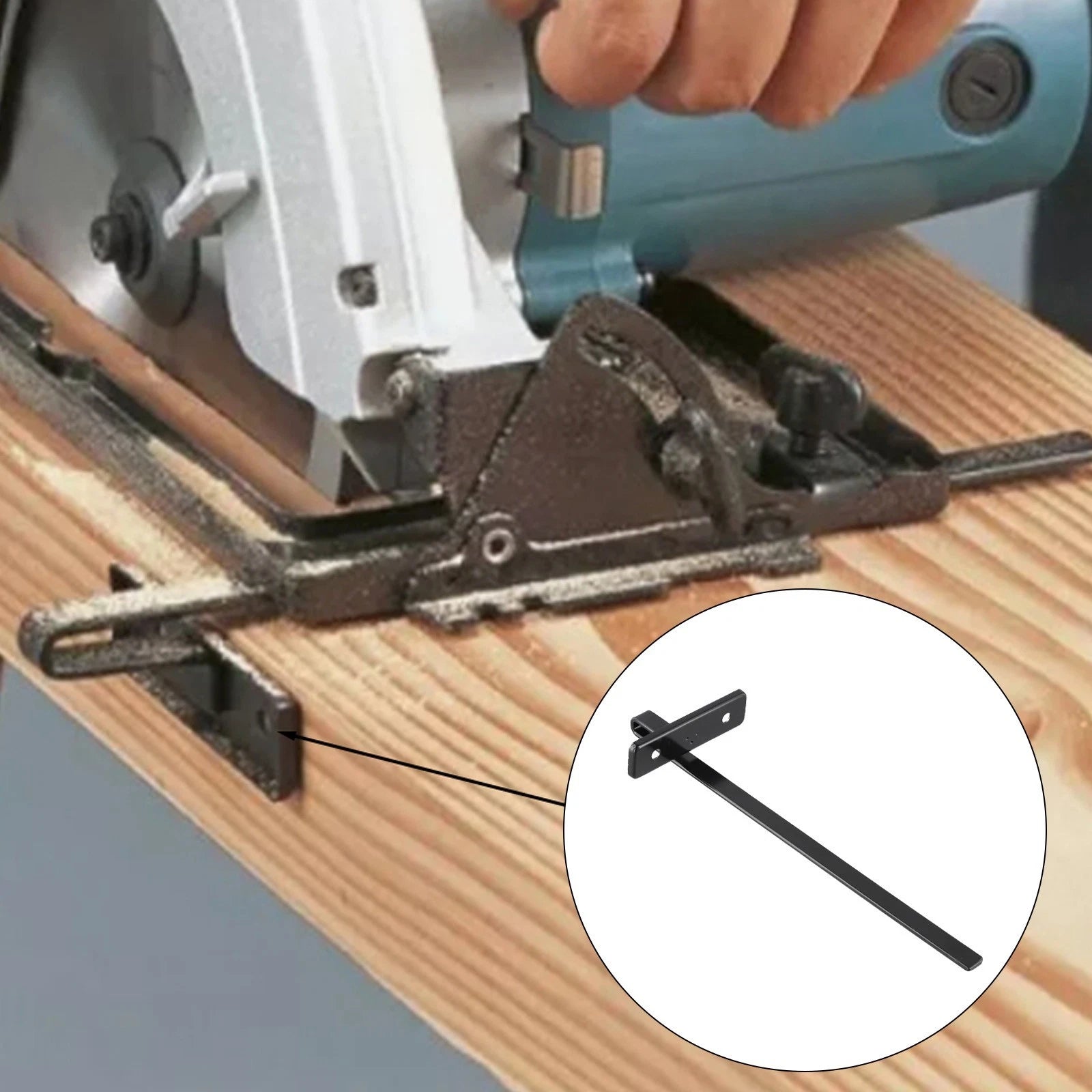 Metal Rip Fence for Circular Saw (Compatible with Many Models)