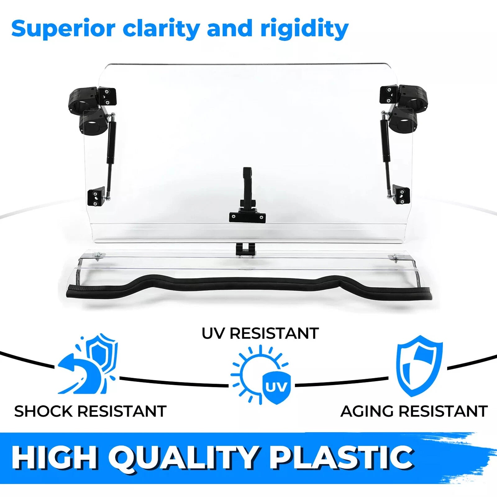 Fold Down Windshield for Polaris RZR 900/XP 1000/S 900 (2014–2018)