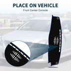 Dashboard Cover Mat for Toyota Crown (2012–2018) with Sticker Black Blue