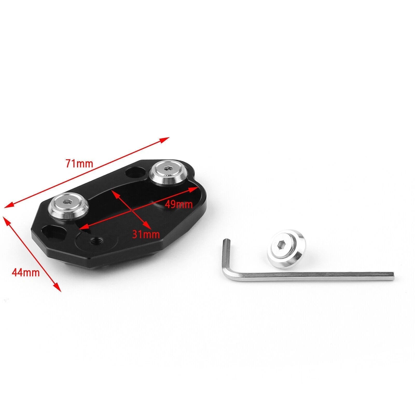 Side Stand Kickstand Plate Pad for Kawasaki ZX6R ZX10R Z1000 ER6N Z800 Versys (2006–2023)
