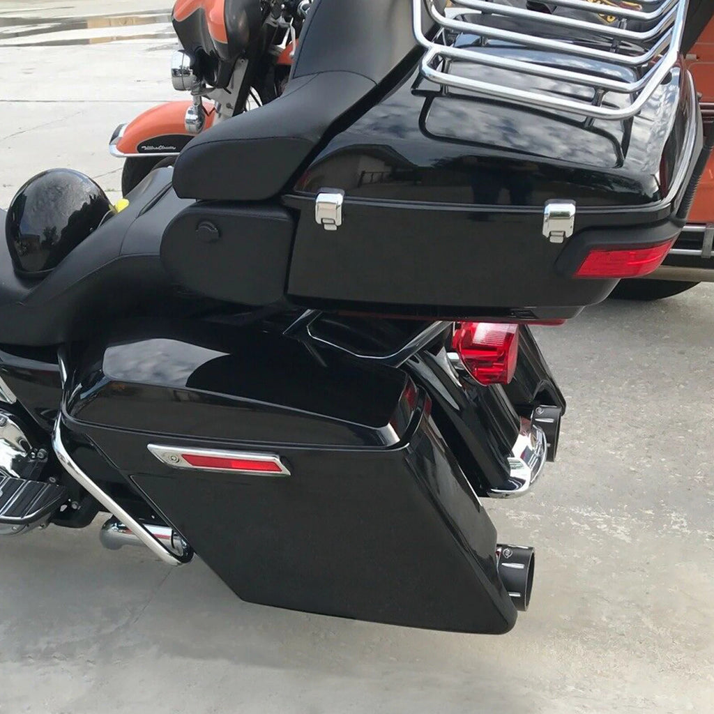 5" Stretched Extended Hard Saddlebag for Harley Davidson Touring Road King (2014–2024)