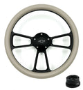 Steering Wheel Cover Black Replacement for Toyota Hilux (2005–2015)