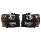Set of 2 Halogen Headlights for Chevy Silverado 1500/2500/3500HD (2007-2014)