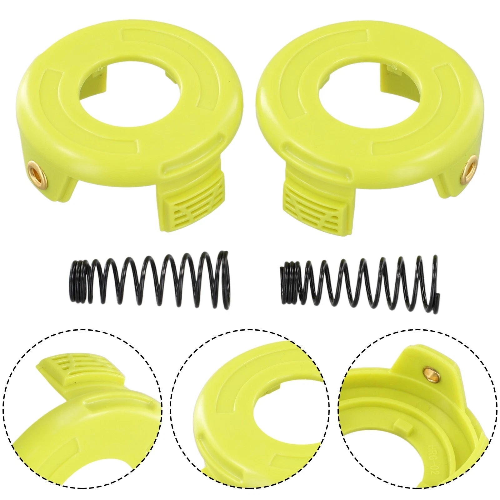 2 Sets Trimmer Spool Cover Spring for RAC118 RLT3525S
