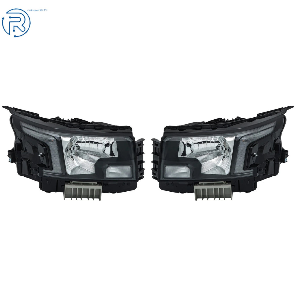Headlight Set for Nissan Frontier (2022-2023) Halogen Black
