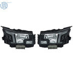Headlight Set for Nissan Frontier (2022-2023) Halogen Black