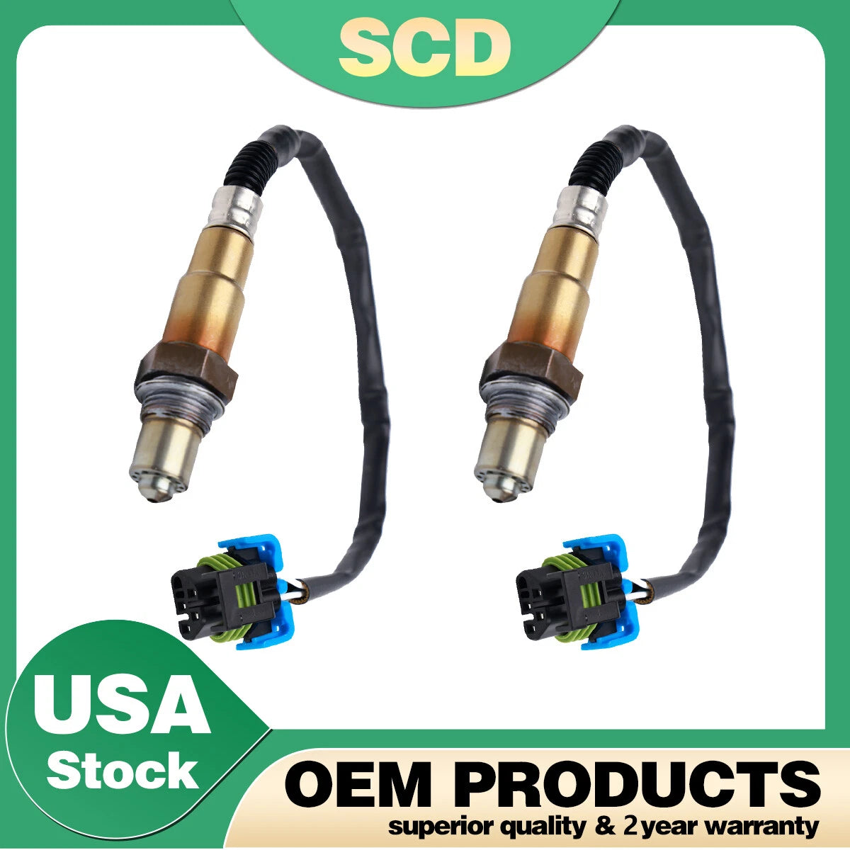 2X Oxygen Sensor for Buick LaCrosse, Cadillac, Chevrolet, GMC, Saturn, Saab (2005–2016)