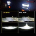 Super White LED Headlight for Jeep Cherokee XJ YJ (5x7'', 7x6'')