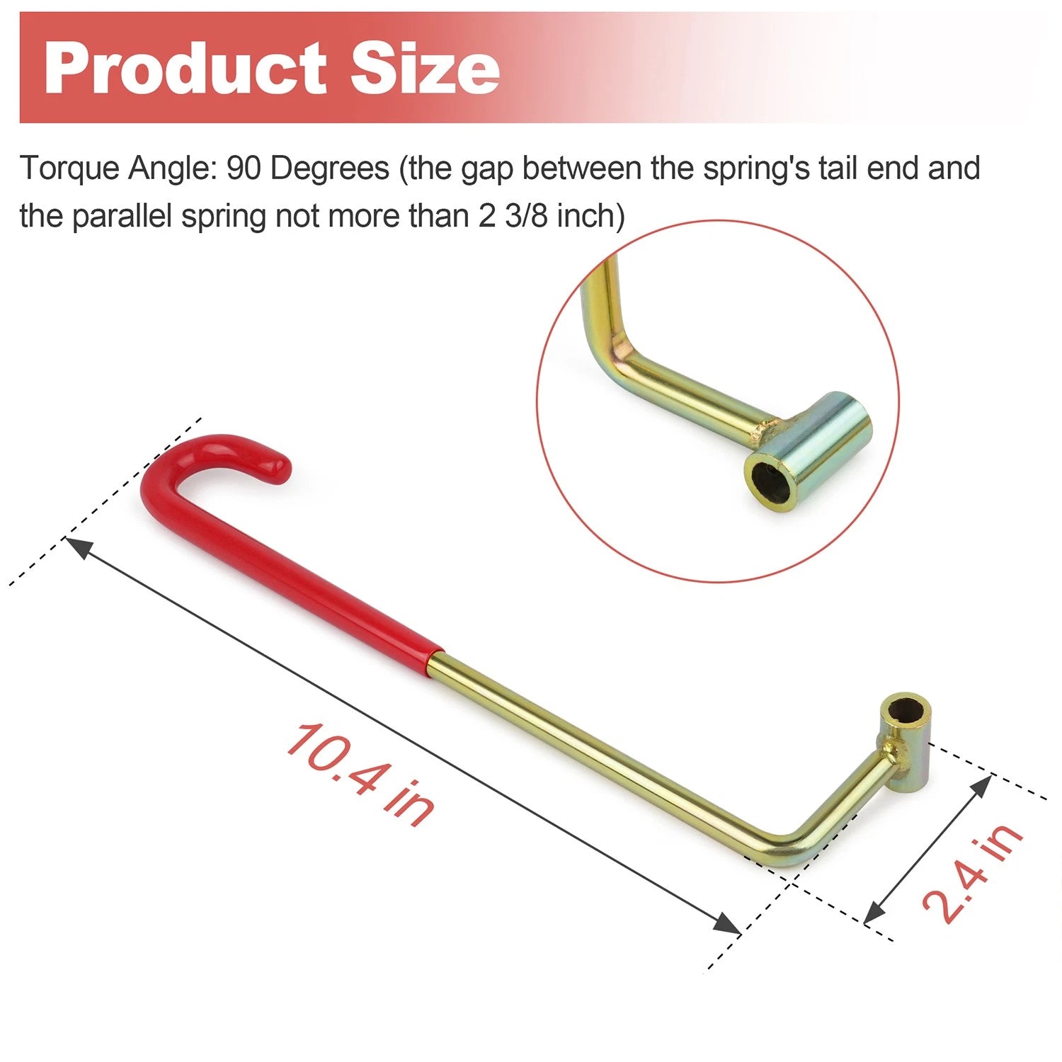 Trunk Lid Spring Tool 90° for Honda Acura (2007–2007) 07AAZ-S0KA100 07AAZS0KA100