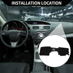Dashboard Cover Mat for Mazda CX-30 (2020–2024) Black Protector Pad