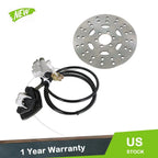 Rear Hydraulic Brake Caliper Assembly & Disc Rotor Kit for ATV Go-kart
