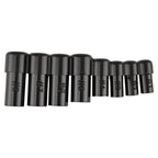 Set of 8 Tap Sockets for Standard Metric Thread 1/8-1/2in NPT