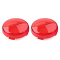 Red ABS Turn Signal Lens Light Covers for Harley Touring Softail Dyna