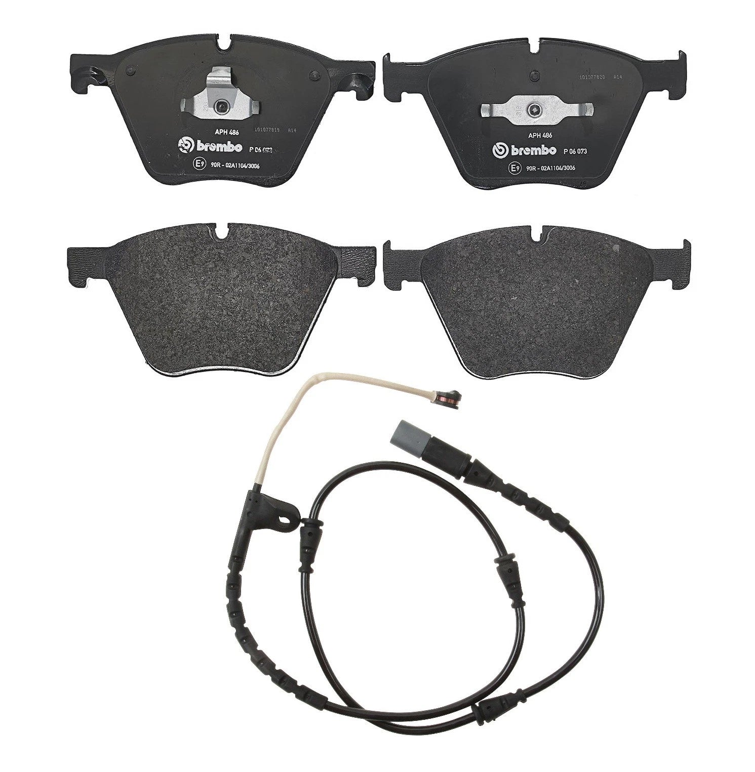 Brembo Brake Pad Set for BMW (Low-Met, Front, with Sensor)