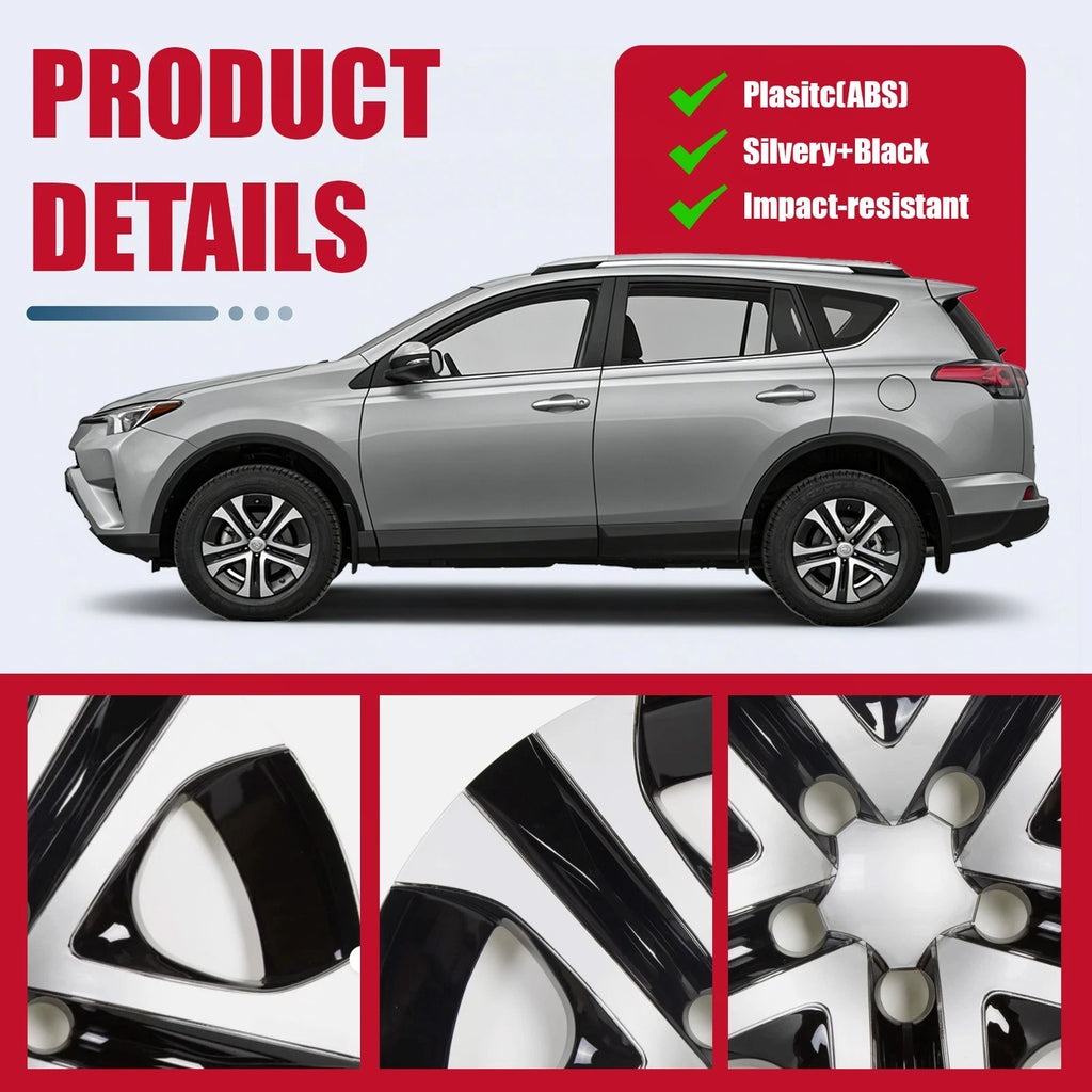 Set of 4 17" Wheel Skins for Toyota RAV4 (2013-2018)