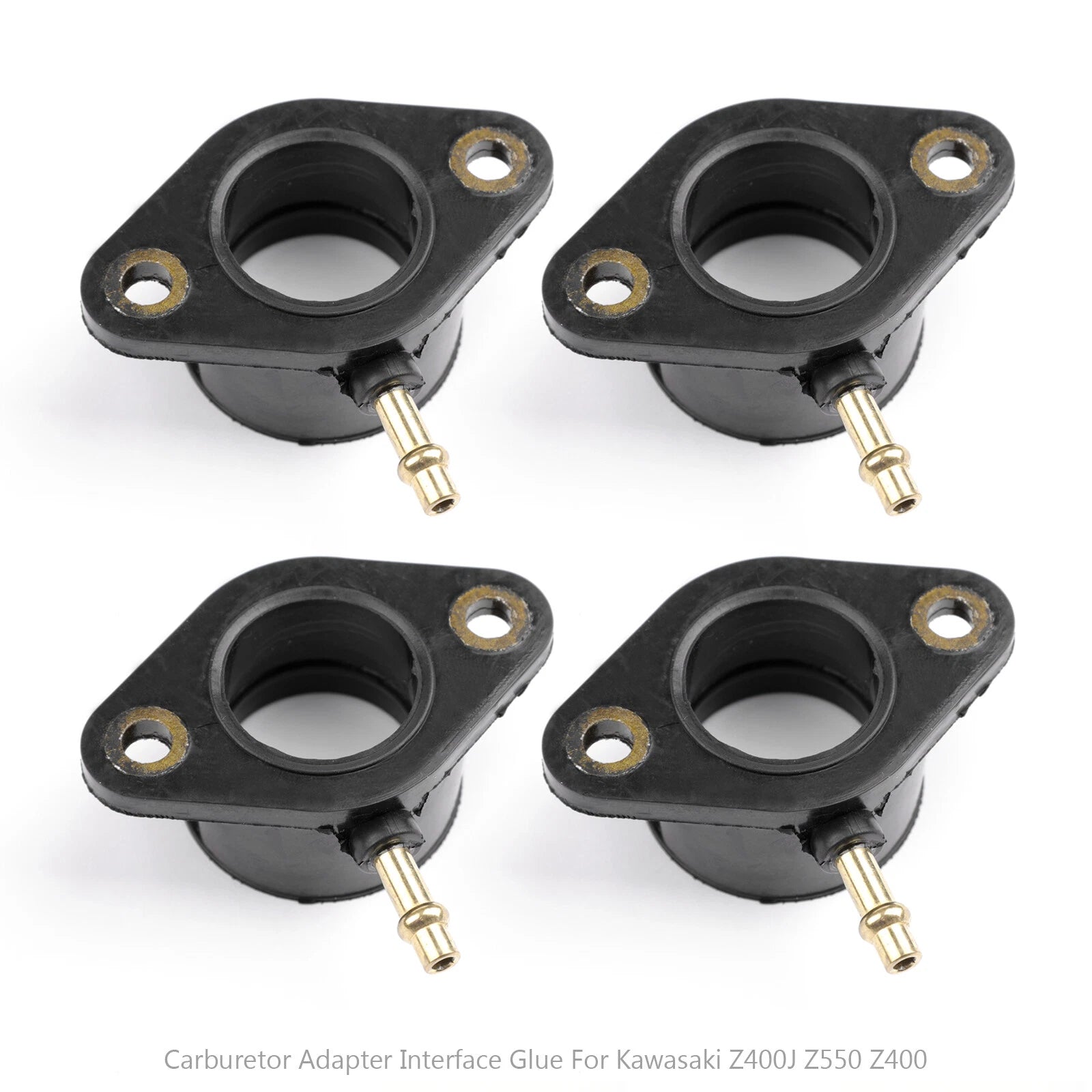 Set of 4 Carb Intake Manifold Boots for Kawasaki Z400J KZ500B KZ550 (1978–1983) 16065-1014
