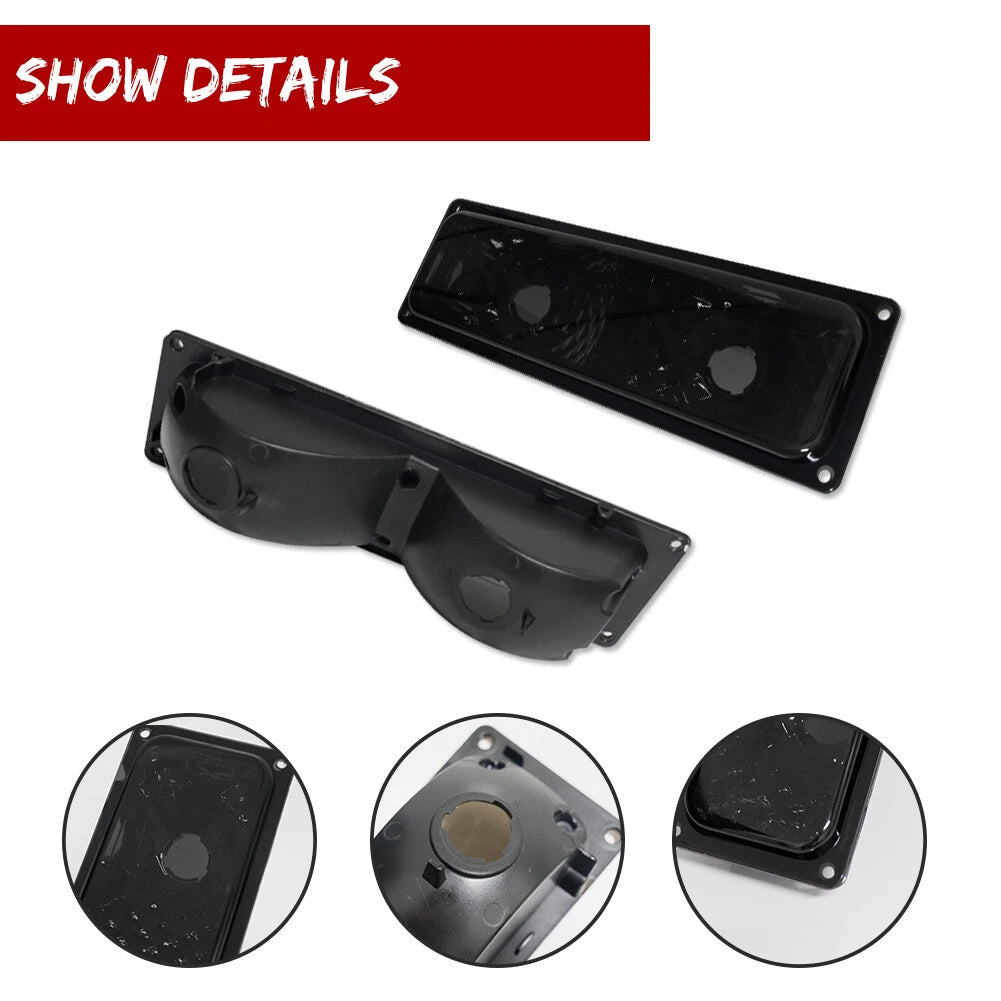 Smoked Corner Parking Signal Lights for GMC Chevy C/K 1500/2500/3500 (1988–1998)