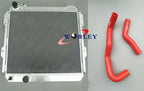 Aluminum Radiator & Silicone Hose for Toyota Hilux LN60 LN61 (1983-1997)