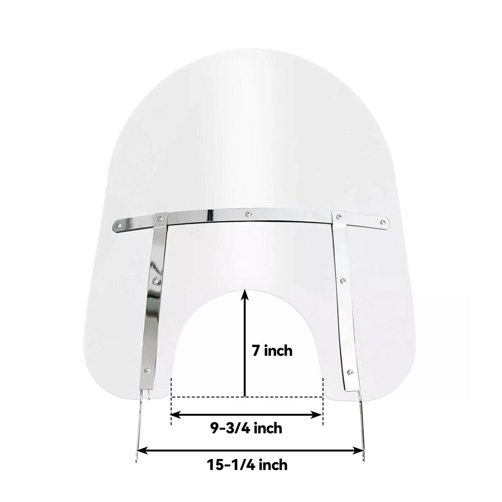 Clear Windshield Windscreen with Bracket for Harley Touring Road King (1994–2024)