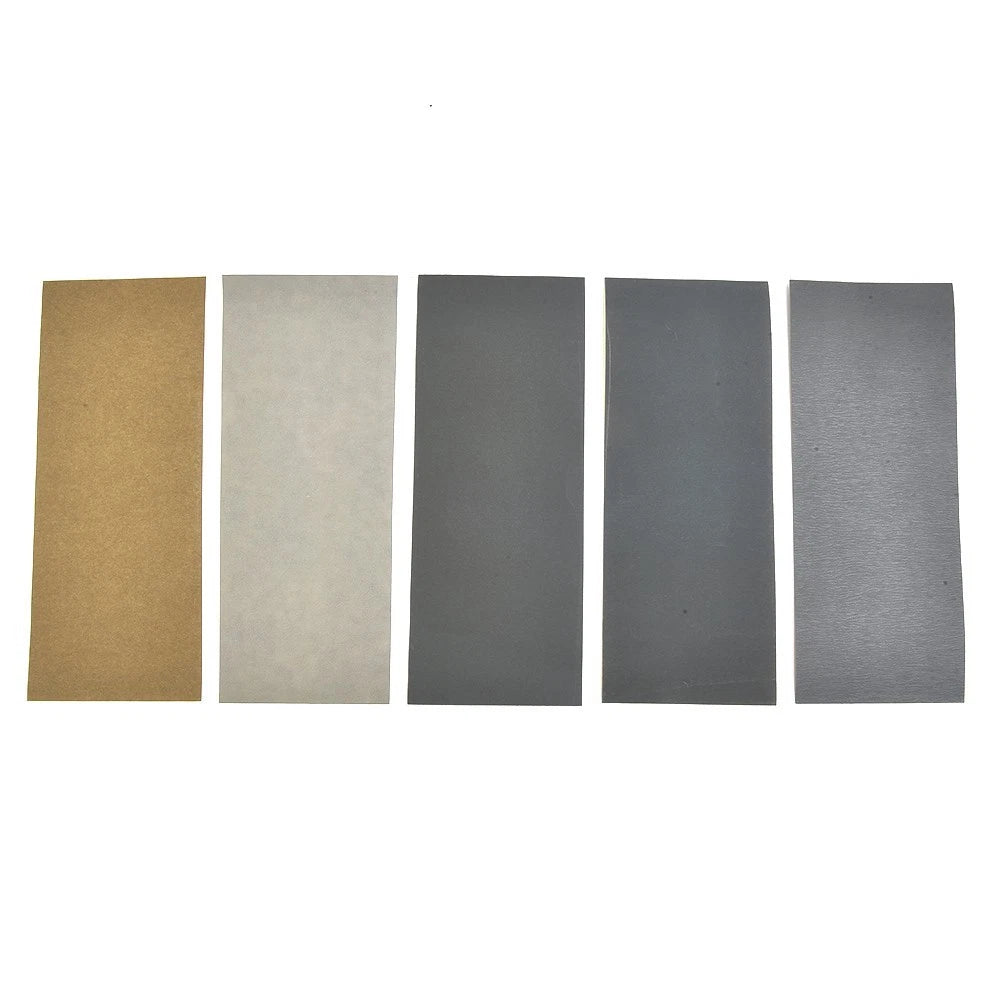 Set of 5 Sandpaper 2000/2500/3000/5000/7000 Grit for Abrasive Tool 230x93mm