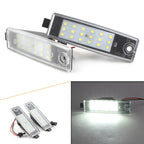 2Pcs White LED Rear License Plate Light for Toyota Hiace H200, RAV4, Vanguard