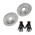 Front Drilled & Slotted Brake Rotor for Cadillac Escalade ESV (2007–2020)