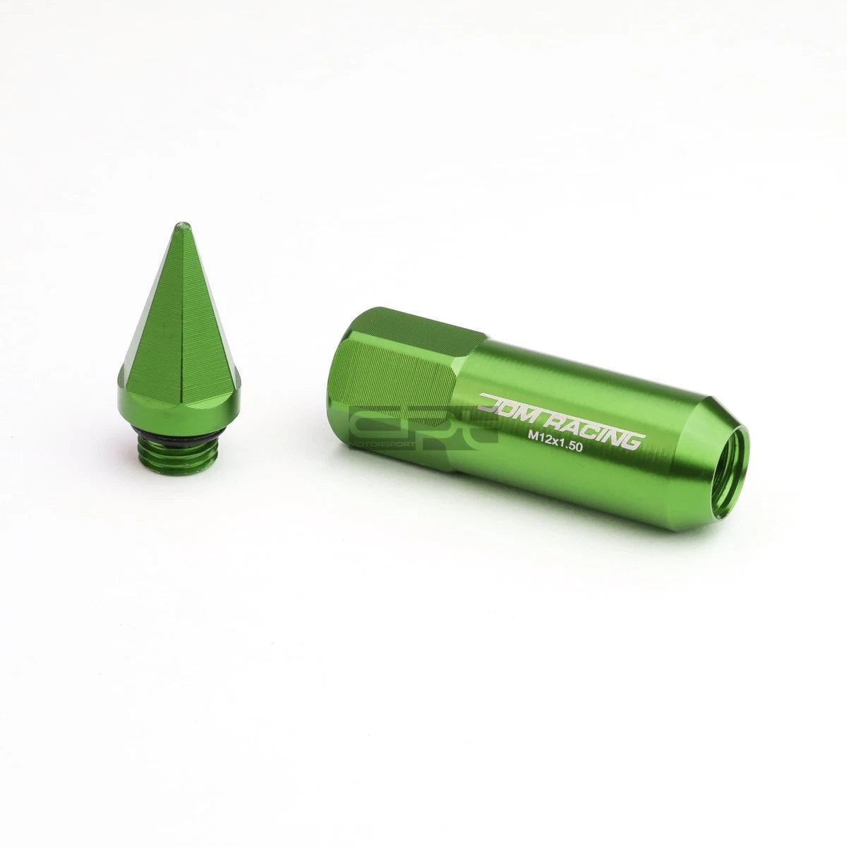 20 PCS M12X1.5 90MM Tall Green Aluminum Spiked Cap Lug Nuts for JDM Vehicles
