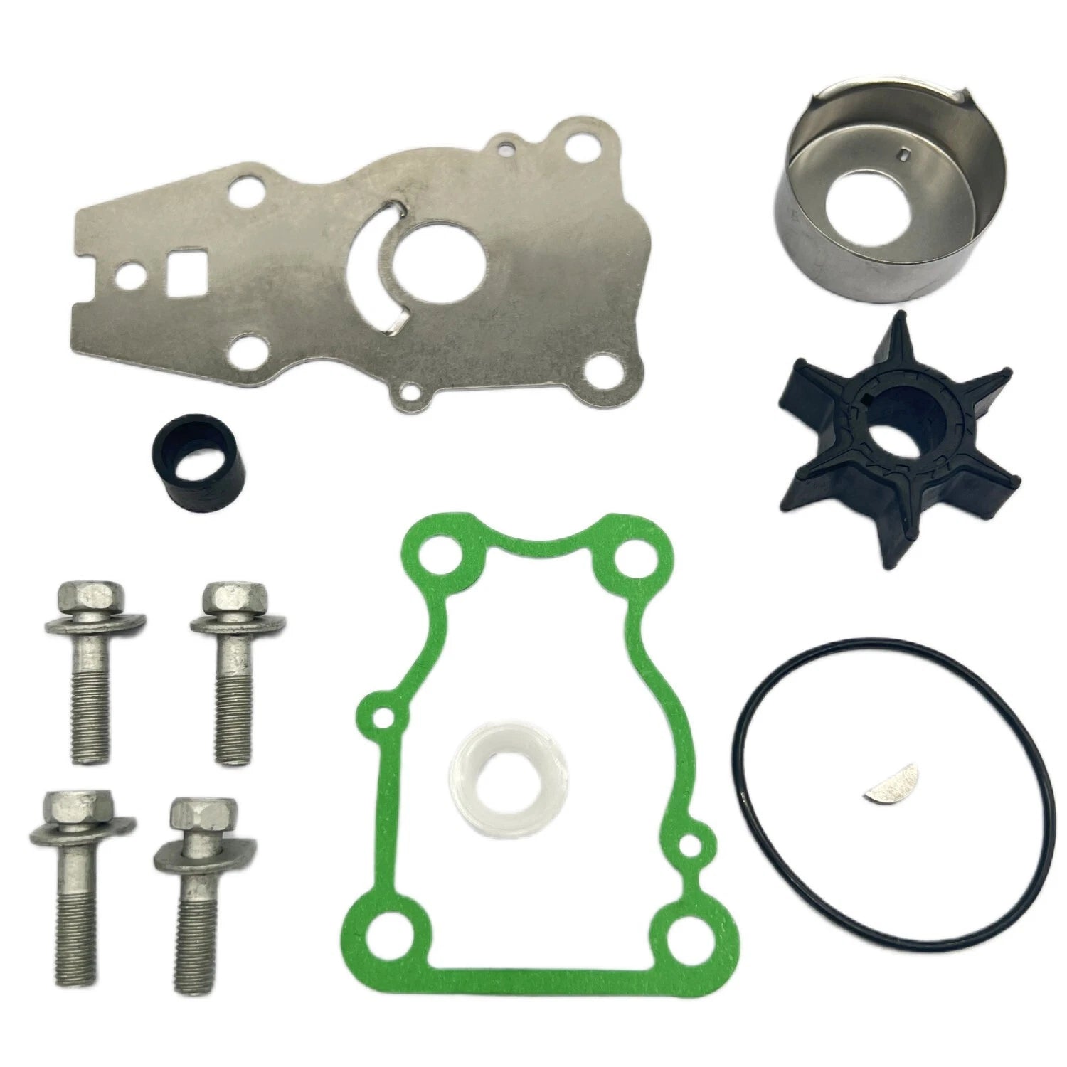 Water Pump Impeller Kit for Yamaha 25 30 40 HP 4-Stroke Outboard (66T-W0078-00)