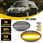 Clear Lens Side Marker Lights for Mini Cooper R50 R52 R53 (2002–2008)
